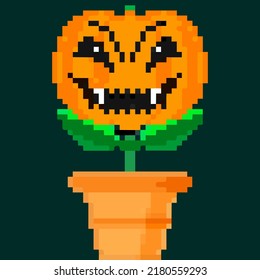 Jack Olantern Halloween Flower. Have A Scary Halloween Vampire Smile