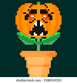 Jack olantern Halloween flower. Have a scary Halloween screaming loud