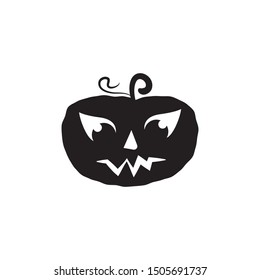 Jack o'lantern Happy Halloween icon vector illustration