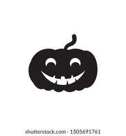 Jack o'lantern Happy Halloween icon vector illustration