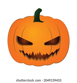 Jack O'Lantern Pumpkin Face Evil Vector