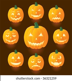 Jack O'Lanterns for Halloween, illustration