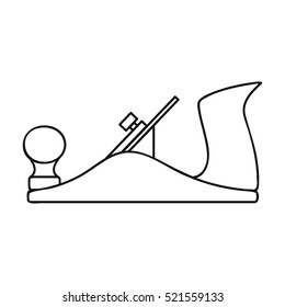 Jack plane icon in  style isolated on white background. Sawmill and timber symbol stock vector illustration.