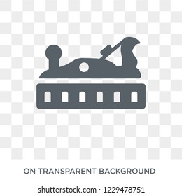 Jack plane icon. Trendy flat vector Jack plane icon on transparent background from Construction collection. 