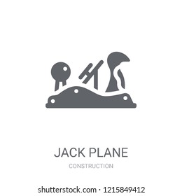Jack plane icon. Trendy Jack plane logo concept on white background from Construction collection. Suitable for use on web apps, mobile apps and print media.