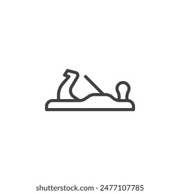 Jack Plane line icon. linear style sign for mobile concept and web design. Jack plane tool outline vector icon. Symbol, logo illustration. Vector graphics