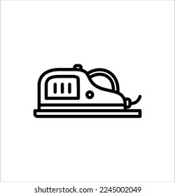 Jack plane linear icon. Thin line illustration. Contour symbol. Raster isolated outline drawing