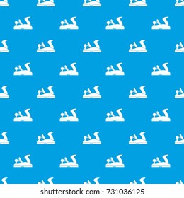Jack plane pattern repeat seamless in blue color for any design. Vector geometric illustration