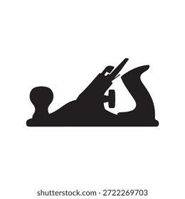 Diseño plano de la ilustración del Vector de la silueta del plano de Jack en el fondo blanco