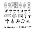 Jack and plug set, vectors