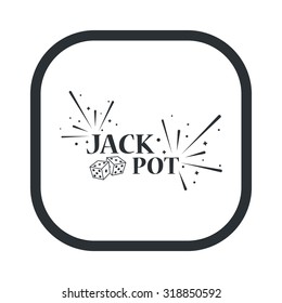 Jack pot icon. 
