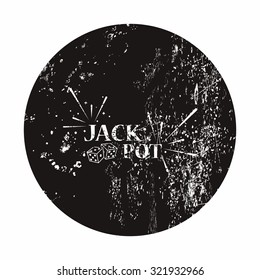 jack pot icon vector simple app web logo sign ui flat eps