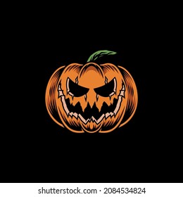 Jack Pumpkin Mascot Logo Design