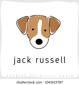 Jack Russell : Dog Breed Collection : Vector Illustration