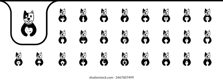 jack russell terrier dog mascot cute icon vector designs