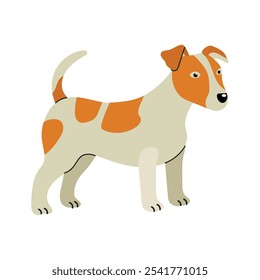 Jack russell terrier icono Clipart avatar logotipo aislado ilustración