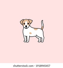  Jack russell terrier illustration, vector dog