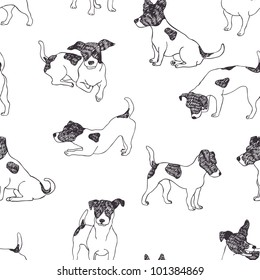 Jack Russell Terrier pattern