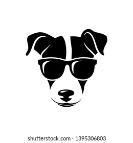 Jack Russell Terrier wearing sunglasses - vector illustration