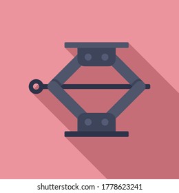 Jack screw icon. Flat illustration of jack screw vector icon for web design
