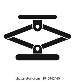 Jack screw icon. Simple illustration of Jack screw vector icon for web design isolated on white background