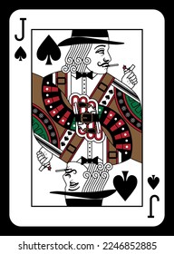 Jack of Spades Play Card - Mafia-Design