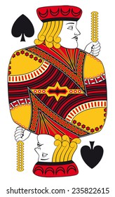 Jack of spades without playing card background