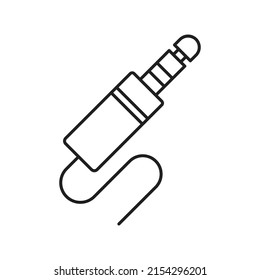 jack wire Vector icon which is suitable for commercial work and easily modify or edit it


