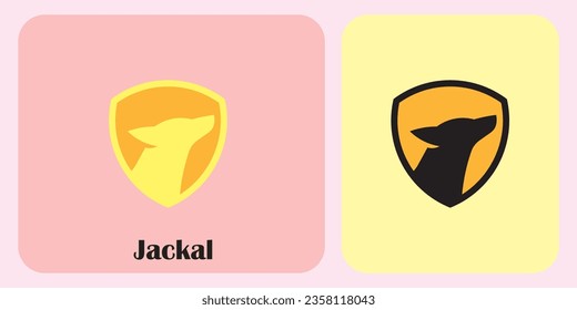 jackal head logo with minimalistic design.