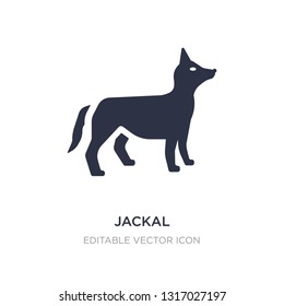 jackal icon on white background. Simple element illustration from Shapes concept. jackal icon symbol design.