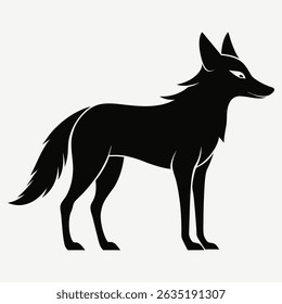 jackal silhouette art and illustration