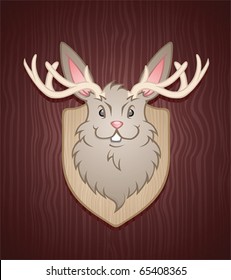 Jackalope Cartoon Character 