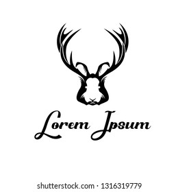 Jackalope Logo Vector