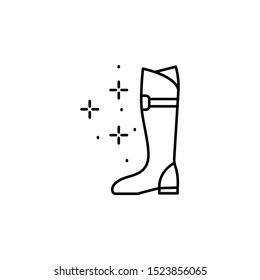 Jackboot boots jockey icon. Element of horseback riding