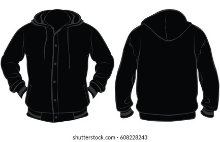 10,325 Hooded jacket template Images, Stock Photos & Vectors | Shutterstock