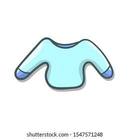 jacket accessories winter icon vector illustration with full colour and clean background