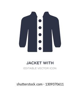 jacket with buttons icon on white background. Simple element illustration from Fashion concept. jacket with buttons icon symbol design.