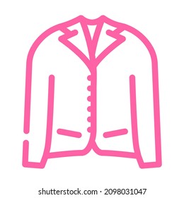 jacket clothes color icon vector. jacket clothes sign. isolated symbol illustration