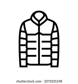 jacket clothing line icon vector. jacket clothing sign. isolated contour symbol black illustration