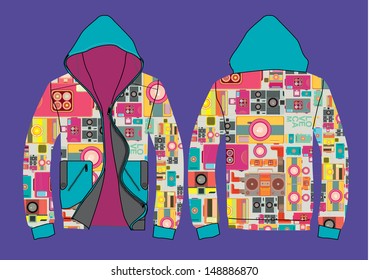 jacket design collection camera pattern