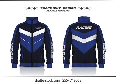 Jacket Design, Tracksuit Design, Windbreaker, motocross jersey template shirt for sport uniform design