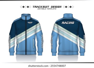 Jacket Design, Tracksuit Design, Windbreaker, motocross jersey template shirt for sport uniform design