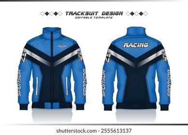 Jacket Design, Tracksuit Design, Windbreaker, racing, basketball, football, motocross jacket template sublimation for sport uniform