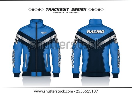 Jacket Design, Tracksuit Design, Windbreaker, racing, basketball, football, motocross jacket template sublimation for sport uniform