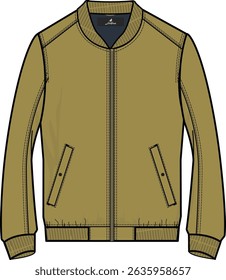 Ilustração de vetor de modelo de moda de jaqueta