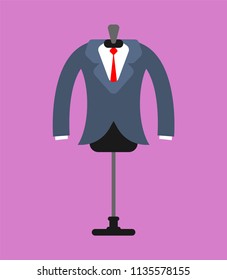 Jacket fitting mannequin tailor isolated. Vector illustration.