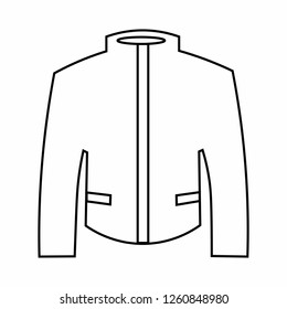 Jacket flat icon vector. Clothes illustration.