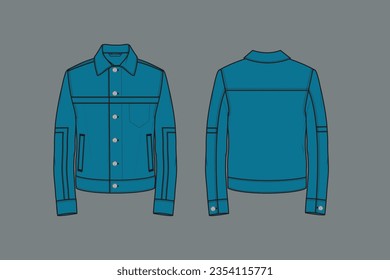 A jacket is a garment for the upper body, usually extending below the hips. A jacket typically has sleeves, and fastens in the front or slightly on the side.