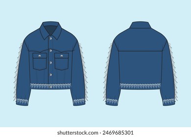 A jacket is a garment for the upper body, usually extending below the hips.