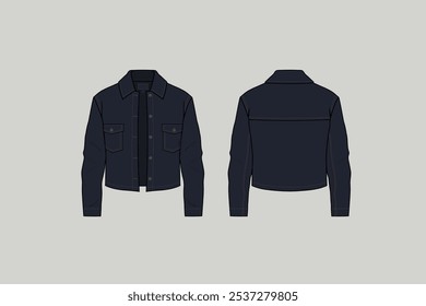 A jacket is a garment for the upper body, usually extending below the hips.